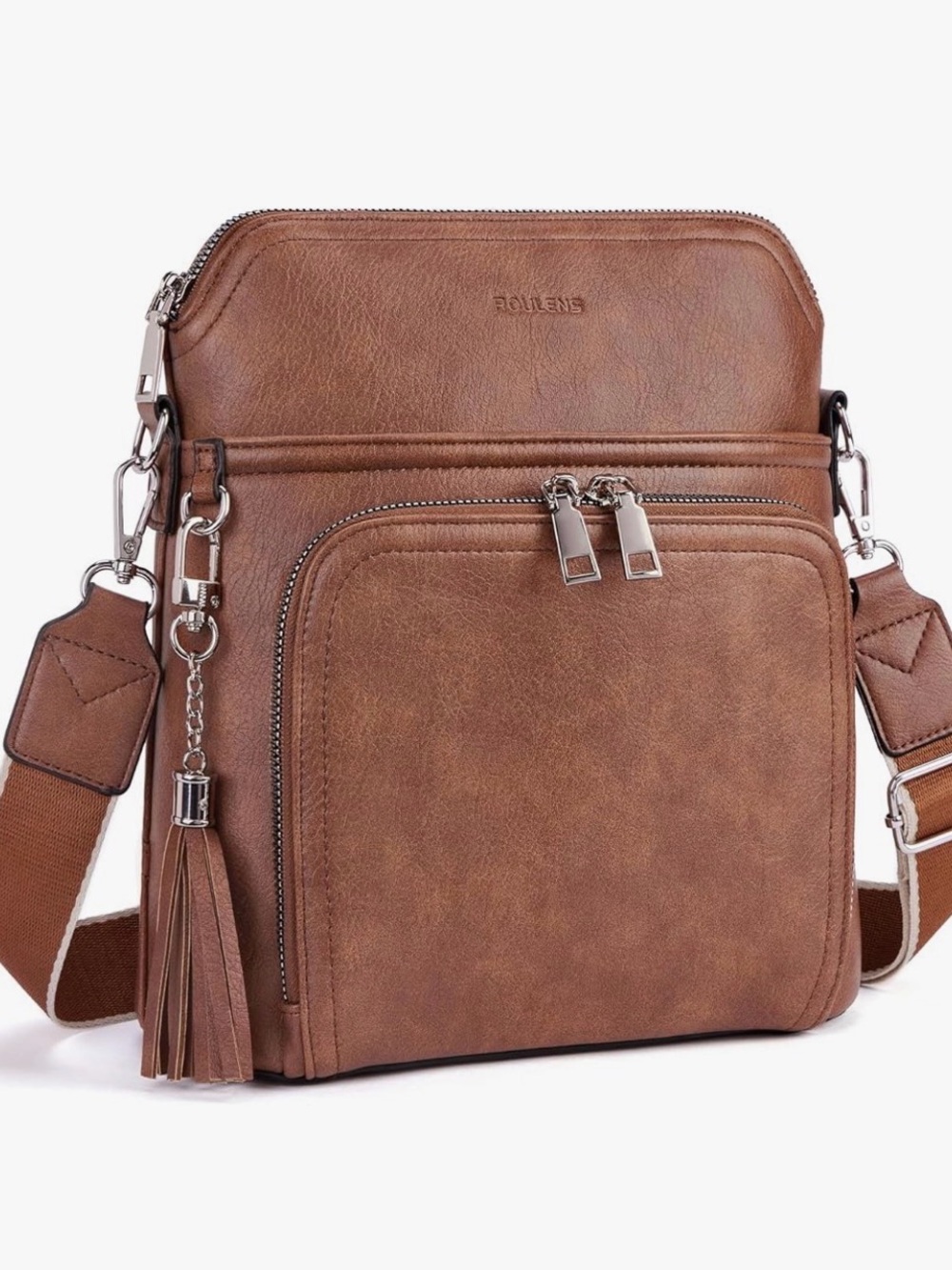 ROULENS Multi-pocket Crossbody Wallet Purse for Women